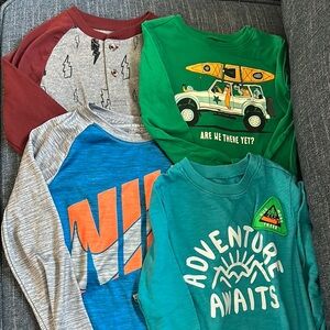 Nike and Adventure Long Sleeve Tees for Kids